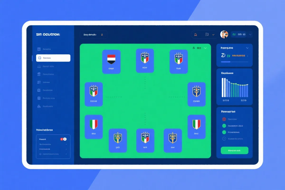 球隊資料儀表板示意圖